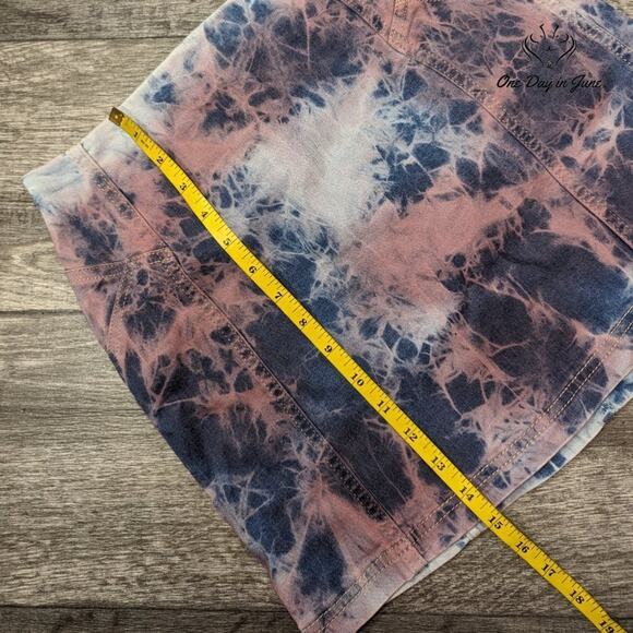 Wild Fable Tie Dye Denim Mini Skirt Size 2 - Picture 4 of 5